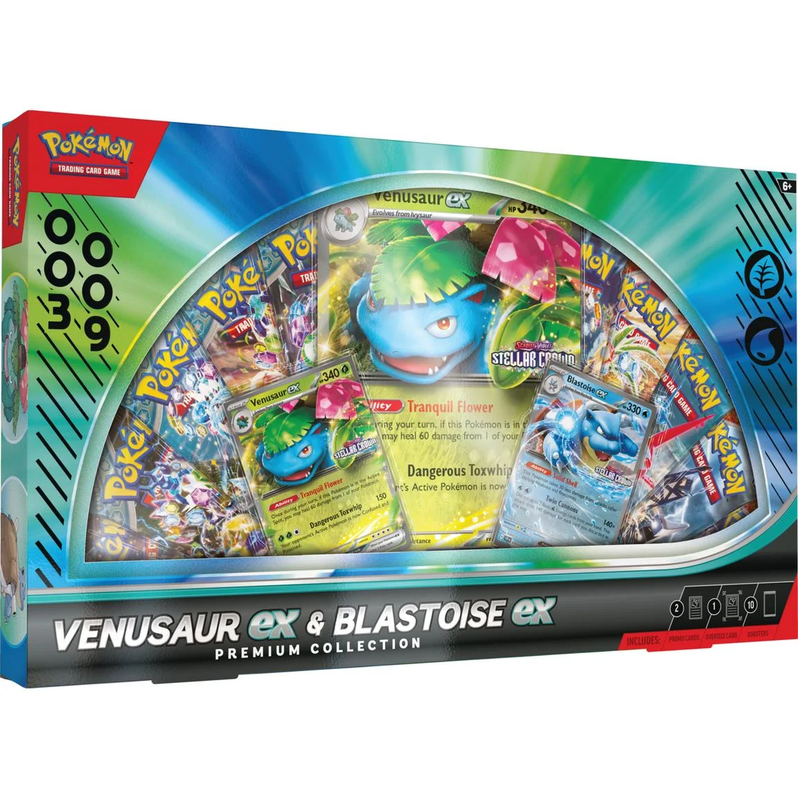 PKU10-10263-101 Pokemon Venusaur & Blastoise Ex Premium Collection