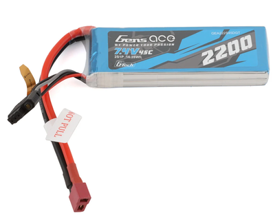 GEA222S45DGT Gens Ace 2S G-Tech Smart LiPo Battery 45C (7.4V/2200mAh) w/T-Style Connector