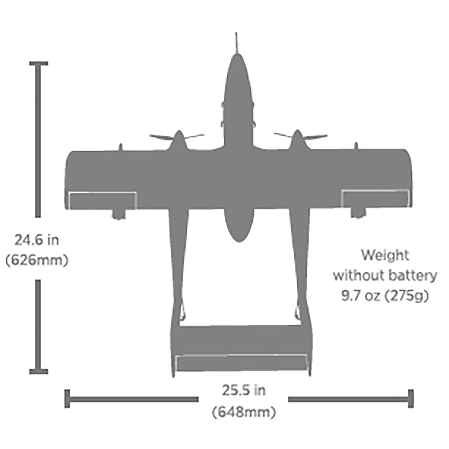EFLU35050 E-flite Micro OV-10 Bronco 645mm BNF Basic with AS3X and SAFE Select
