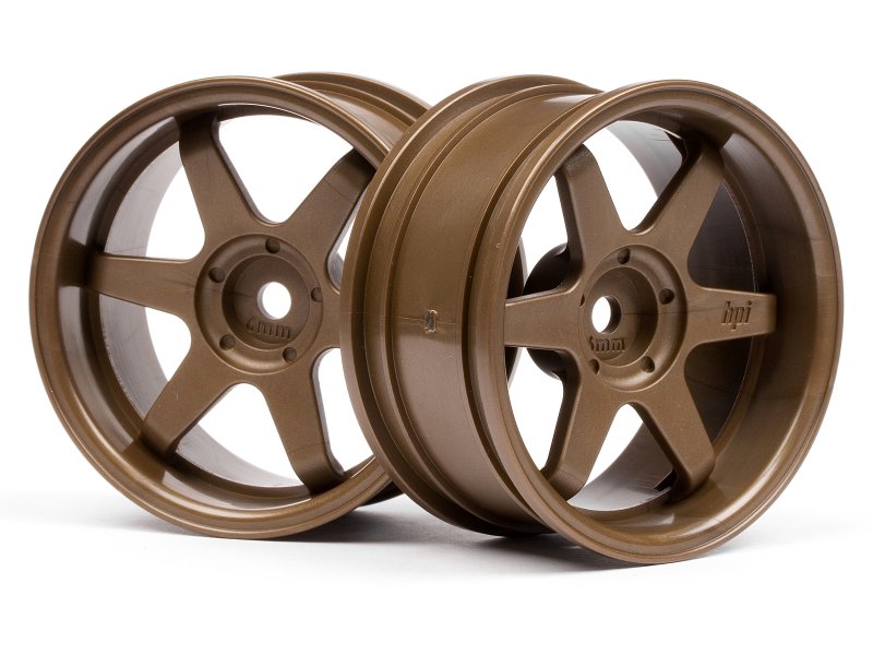 HPI3848 TE37 WHEEL 26mm BRONZE (6mm OFFSET)
