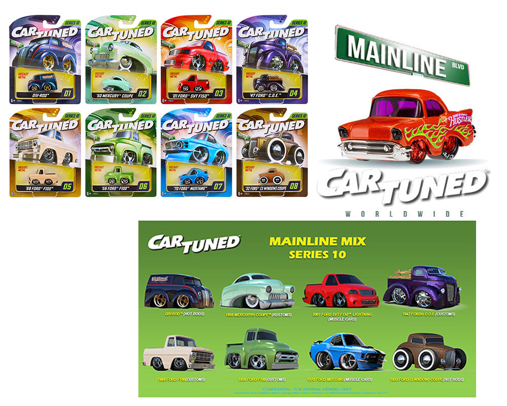 CarTuned 592631-XX9 1:64 Series 10 Mainline Assortment of 8 Styles 2026