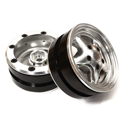 C29060SILVER Integy 1.9 Alloy 5 Spoke Wheel, Silver: Rock Crawler (2)