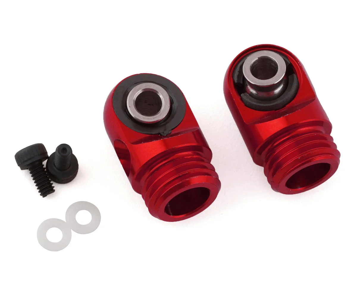 IRC00524 Incision S8E Machined Aluminum Shock Caps (Red) (2)