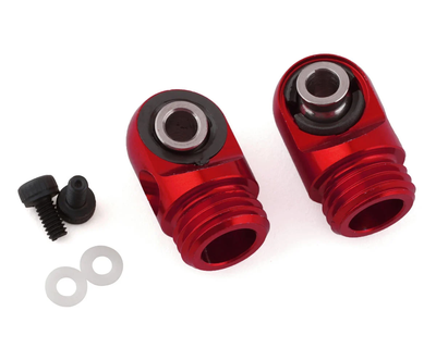 IRC00524 Incision S8E Machined Aluminum Shock Caps (Red) (2)
