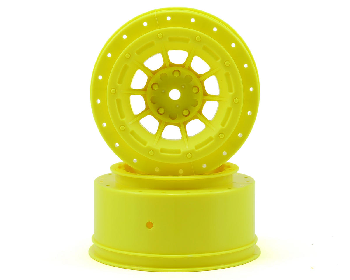 JCO3351Y 12mm Hex Hazard Short Course Wheels (Yellow) (2)