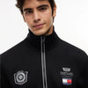 MN00094 Cadillac F1 Racing Script Fill Zip Track Jacket - Black