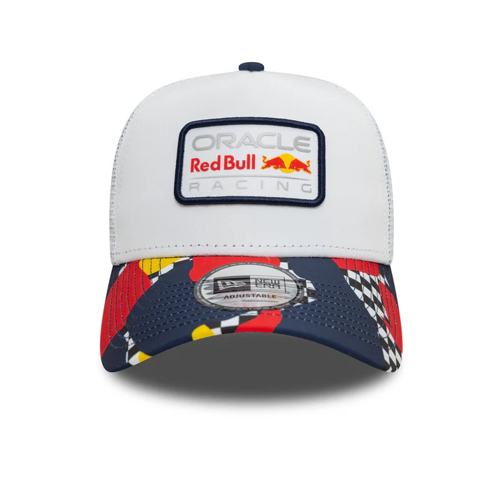 60595760 Red Bull Racing F1 New Era Abstract EF Trucker Hat-White
