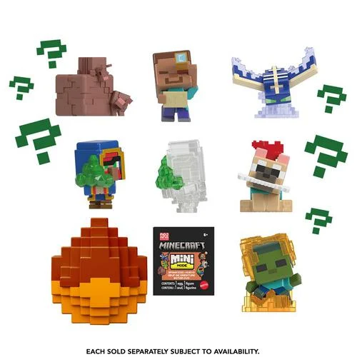 HXT64 Minecraft Mini Mode Spawn Egg Assortment (1pc)