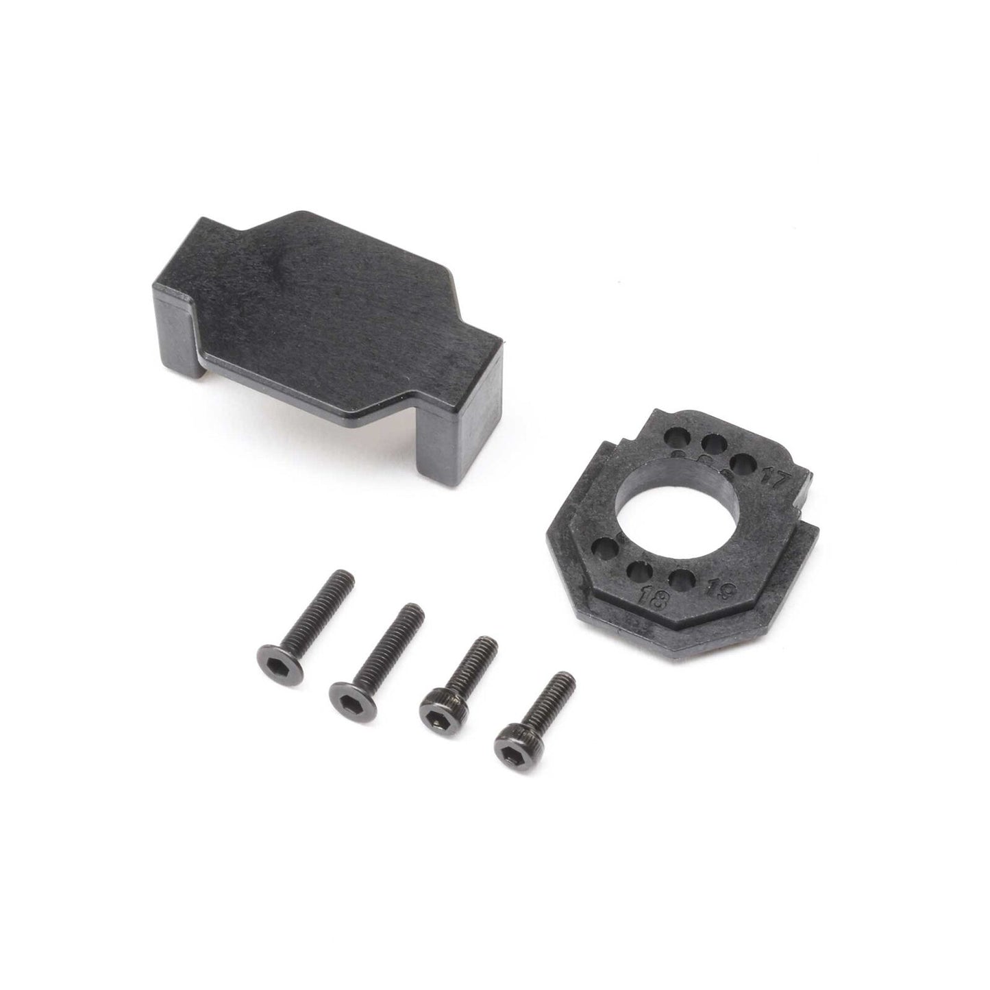 LOS-1932 Servo & Motor Plate (17-19t) Set: NASCAR