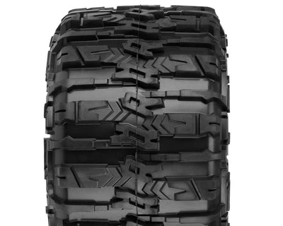 PRO1015510 Trencher HP Belted 3.8" Pre-Mounted Truck Tires (2) (Black) (M2) w/Raid Wheels