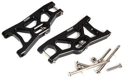 INTC31823BLACK Machined Alloy Front Suspension Arms 1/10 2WD