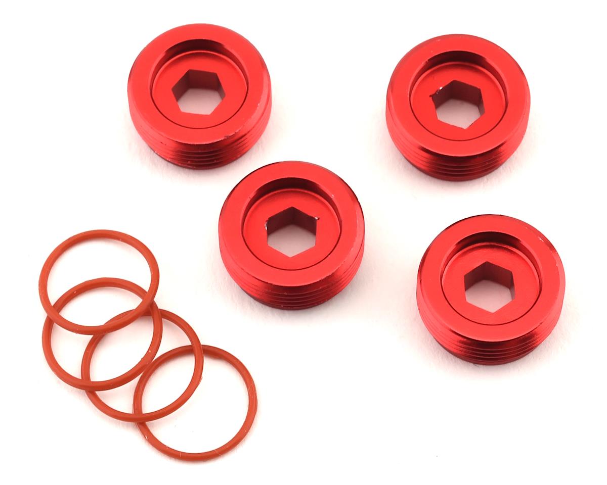 ARA320467 Aluminum Front Hub Nut (Red) (4)