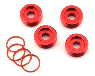 ARA320467 Aluminum Front Hub Nut (Red) (4)