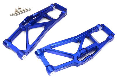 INTC31634BLUE Billet Machined Lower Suspension Arms 1/10 Maxx V2 w/WideMaxx