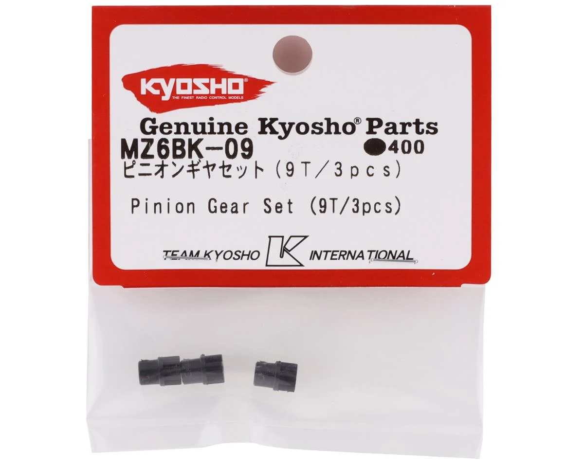KYOMZ6BK-09 Kyosho Mini-Z Pinion Gear Set (3) (9T)