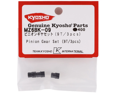 KYOMZ6BK-09 Kyosho Mini-Z Pinion Gear Set (3) (9T)