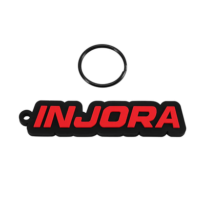 INA-131RD INJORA Silicone Keychain with Logo Tag