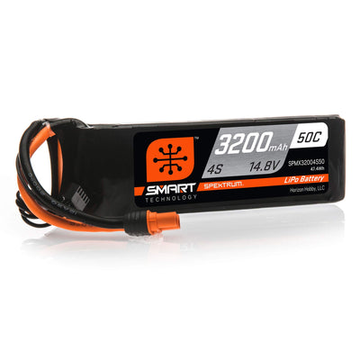 SPMX32004S50 14.8V 3200mAh 4S 50C Smart LiPo Battery: IC3