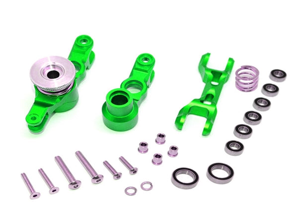 GPMTXM048N-G X-Maxx Aluminum Steering Assembly - Green