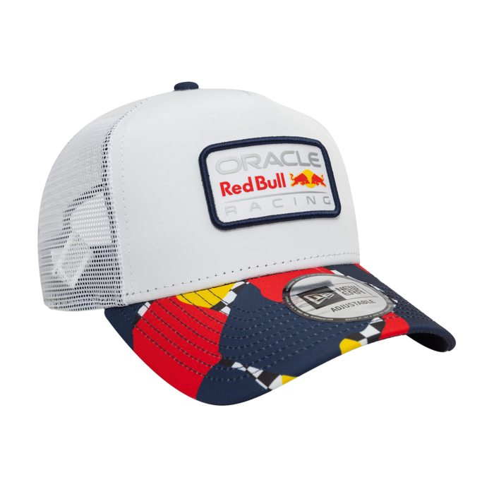 60595760 Red Bull Racing F1 New Era Abstract EF Trucker Hat-White