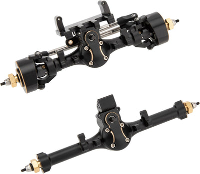MEUS RACING 5mm Isokinetic V2 SCX24 Axles with 3-Section CVD for Axial 1/24 SCX24 RC Crawler (Black)