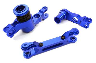 INTC26944BLUE Billet Machined Steering Bellcrank Set 1/5 4X4