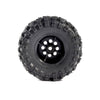 PRO1025110 1/30 Baja Pro X Front/Rear Mounted Chrome Beast Tires (4): Axial SCX30 (Limit 1 Set per Customer)