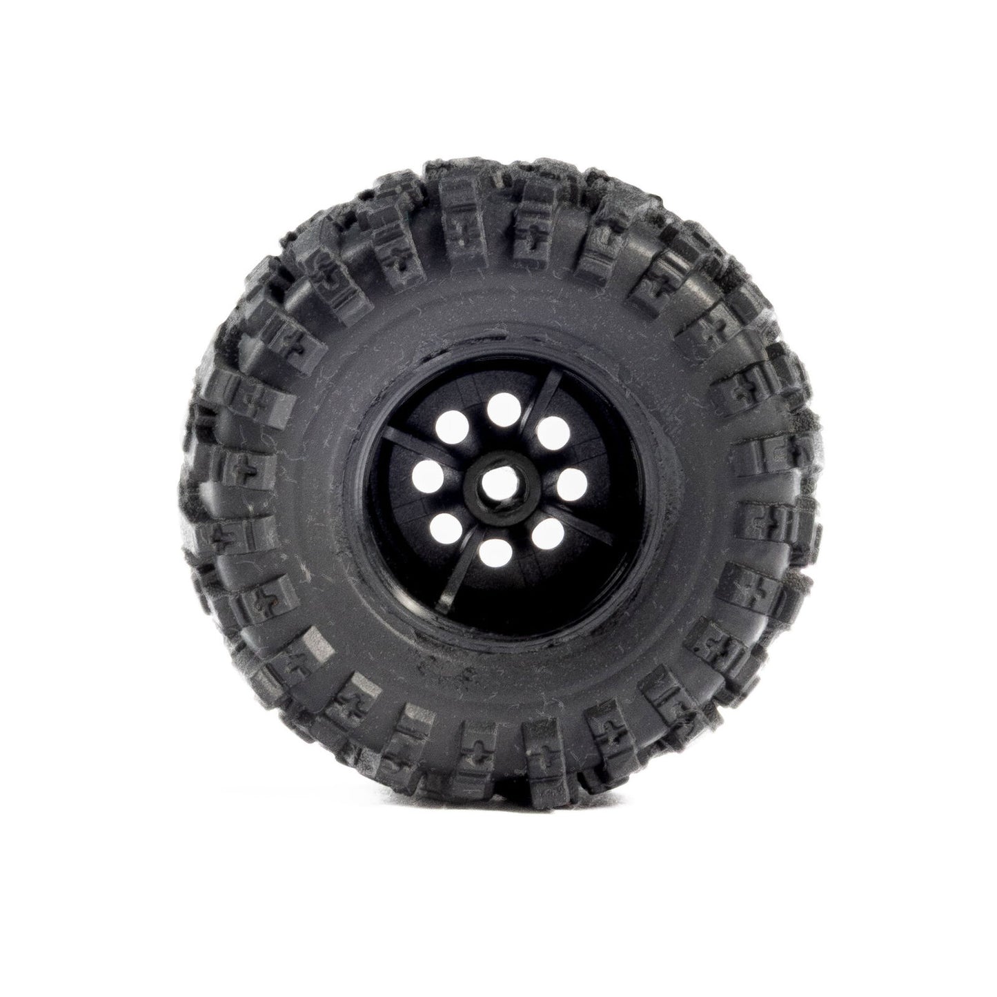 PRO1025110 1/30 Baja Pro X Front/Rear Mounted Chrome Beast Tires (4): Axial SCX30 (Limit 1 Set per Customer)