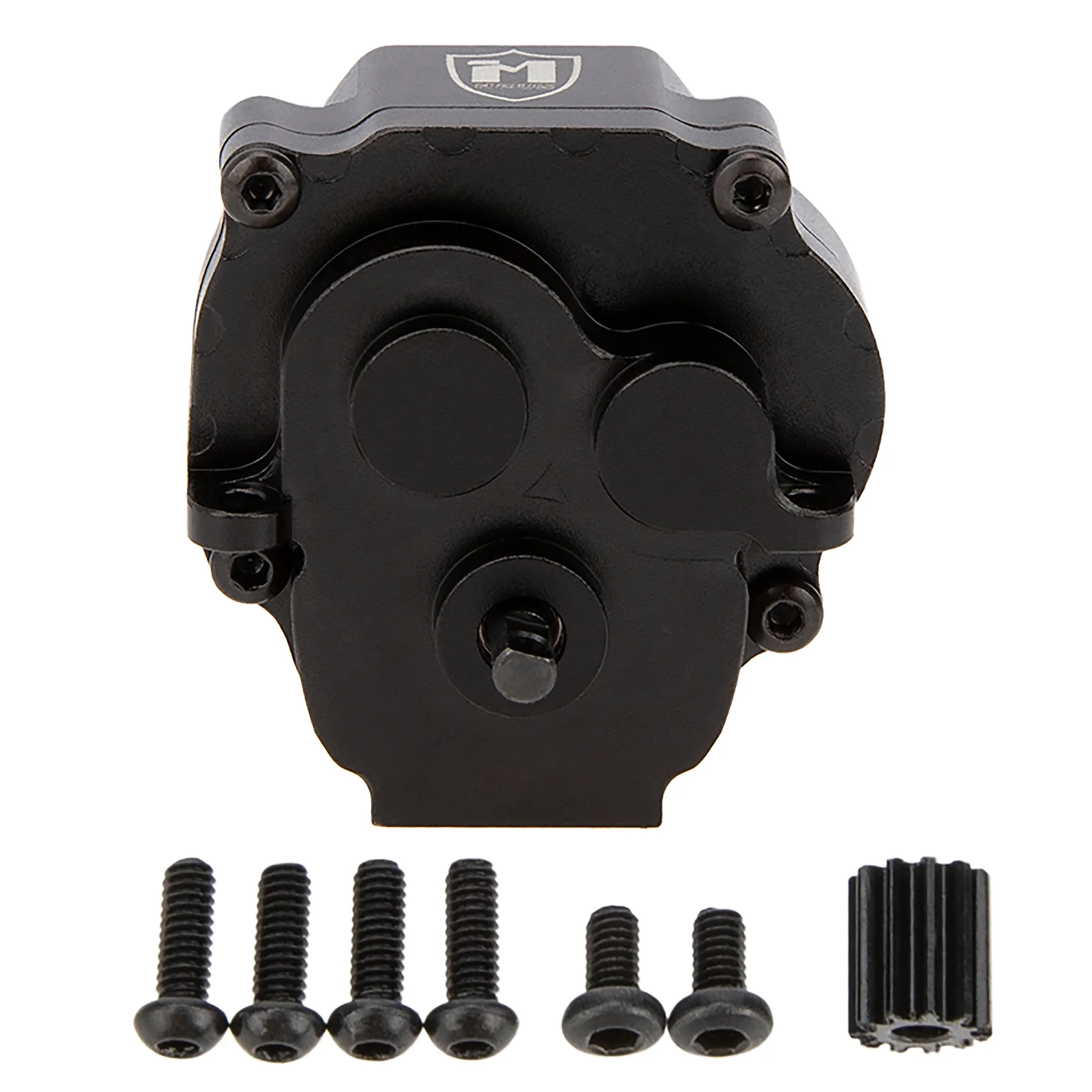 MEUS Racing TRX4M Aluminum Transmission with Steel Internal Gears (Black)