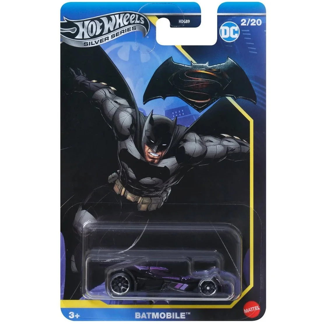 HWHDG89 Hotwheels Silver Series DC Batmobile 2/20