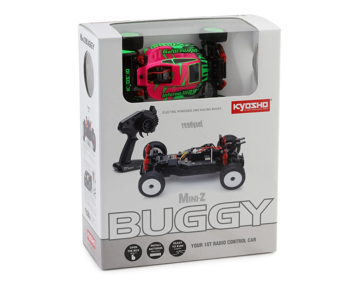 KYO32093PGR Mini-Z Buggy Inferno MP9 TKI 4WD Pink/Green