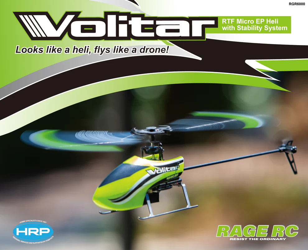 RGR6001 Volitar X RTF Mico Heli With Stability System And Stunt Features - Red