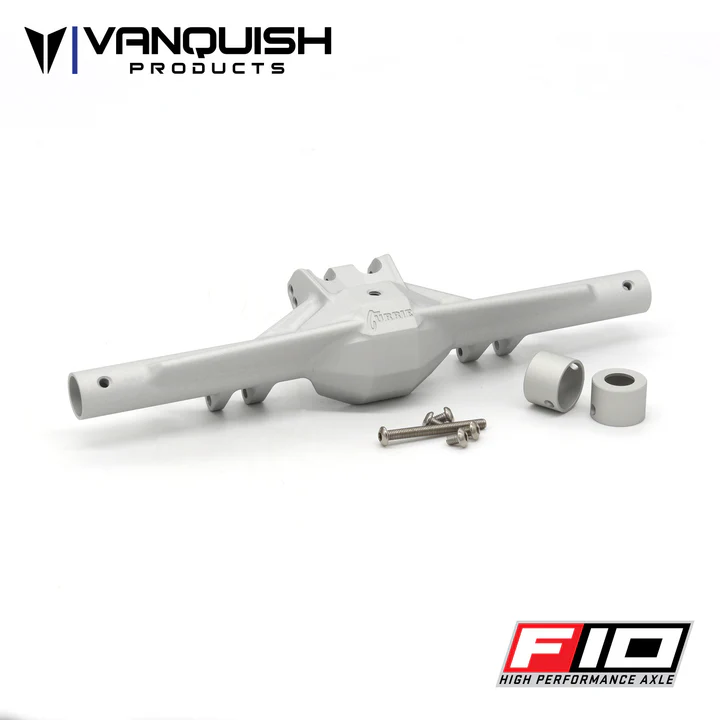 VPS08658 Vanquish Products F10 Aluminum Rear Straight Axle Housing (Clear)