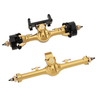 MEUS RACING 5mm Isokinetic V2 SCX24 Axles with 3-Section CVD for Axial 1/24 SCX24 RC Crawler (Gold)