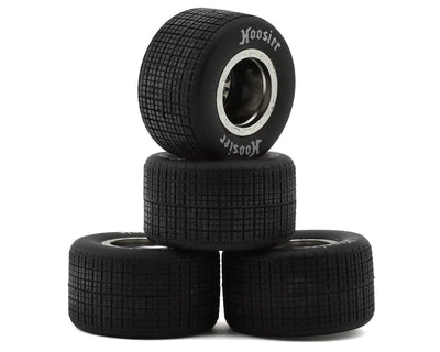 1RC5542 FR/RR Soft Tire & Chrome Wheels, 1/18 LM (4)