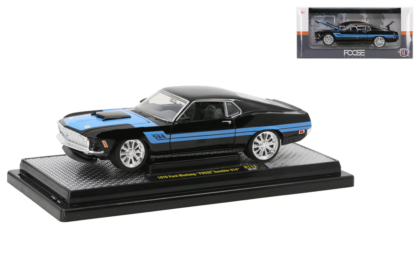 M2Machines 40300-113 1:24th Scale 1970 Ford Mustang "FOOSE Gambler 514"