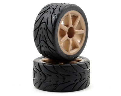 ASC21303 Pre-Mount Wheels/Tires (2) (Gold)
