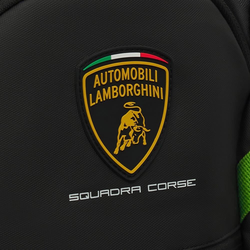 58589502 Automobili Lamborghini Squadra Corse Backpack - Black/Green