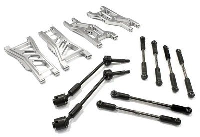 INTT8129SILVER V2 Billet Complete EXT Modified Suspension Set - Slash 2WD