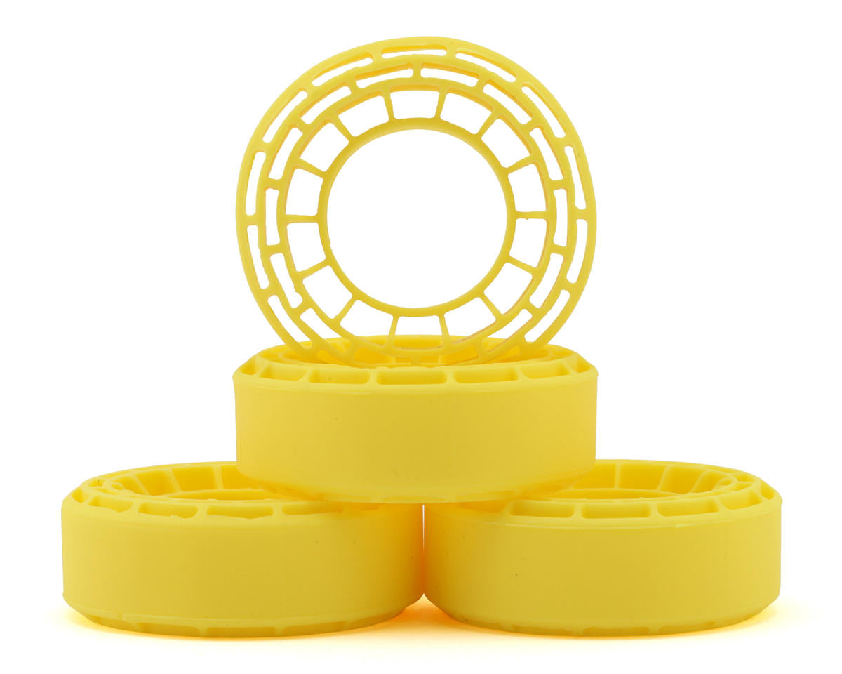 INJDGT-1056YE Injora 1.0" Micro Crawler Tires Silicone Rubber Inserts (56-58mm) (Super Soft)
