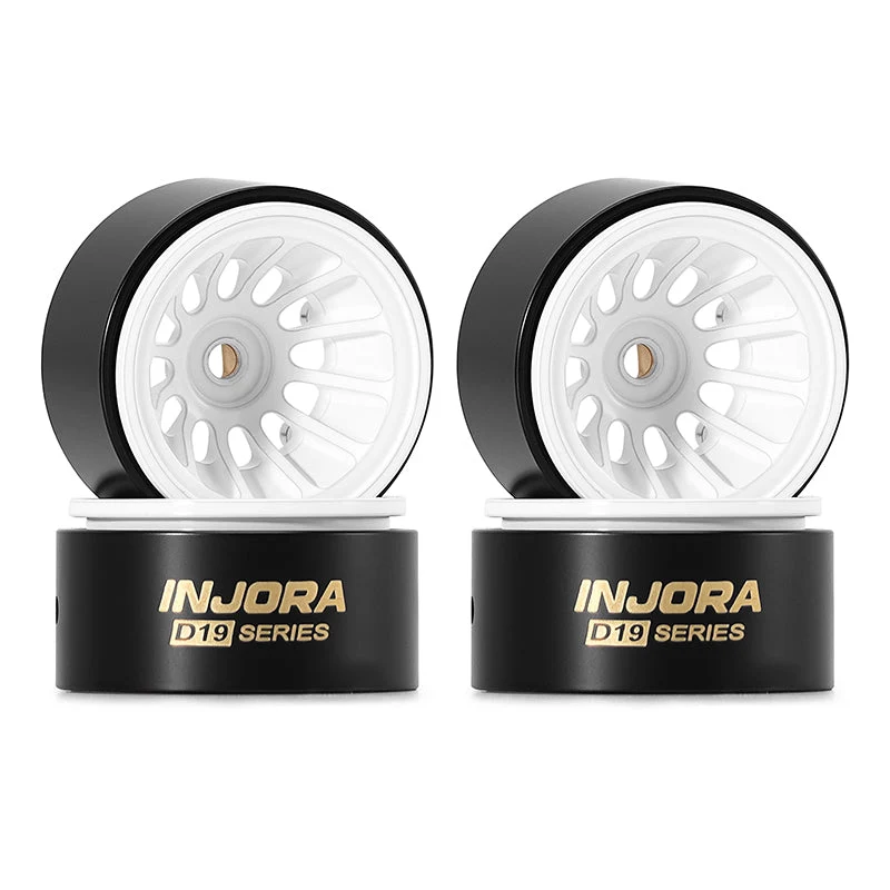 W7015WH-19 INJORA 0.7" Turbine D19 Deep Dish Brass Wheels for 1/30 SCX30 (W7015)
