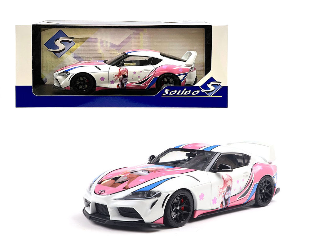 Solido S1809008 1:18 2024 Toyota GR Supra Solido Works Itasha – White