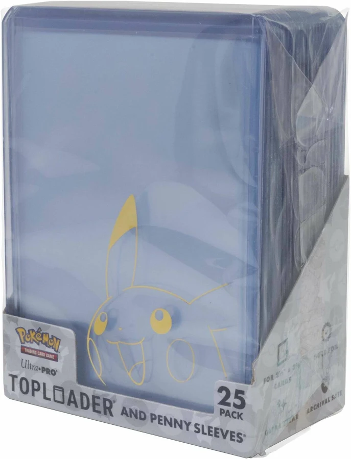 UP16663 Ultra Pro Pokemon Top Loader Pikachu and Penny Sleeves