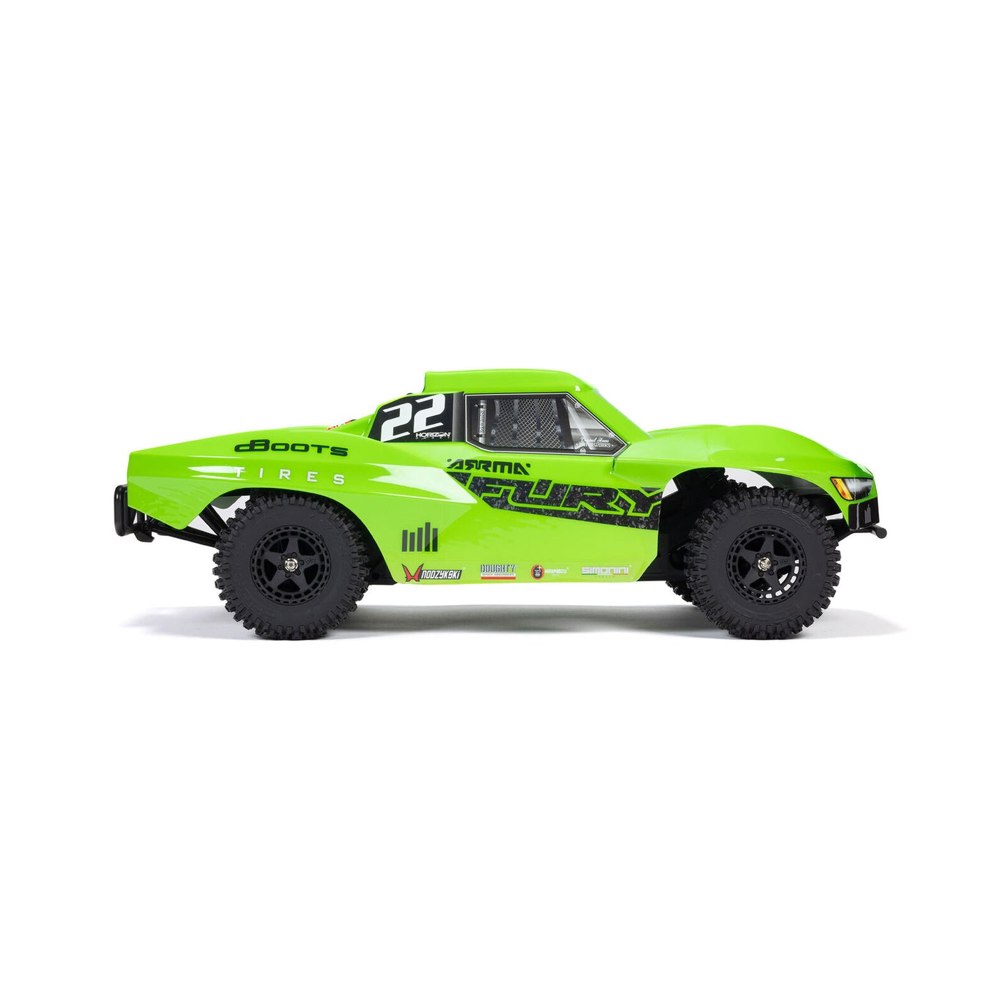 ARA3221T1 Arrma 1/10 FURY 2WD RTR Brushed Short Course Truck, Green