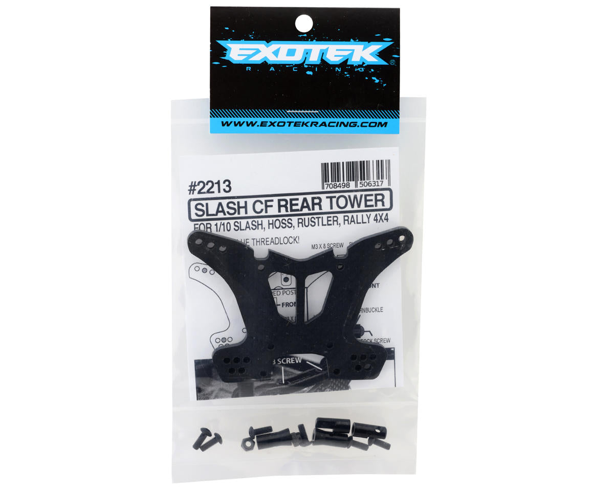 EXO2213 Rear Carbon Fiber Shock Tower for Traxxas Slash 4X4