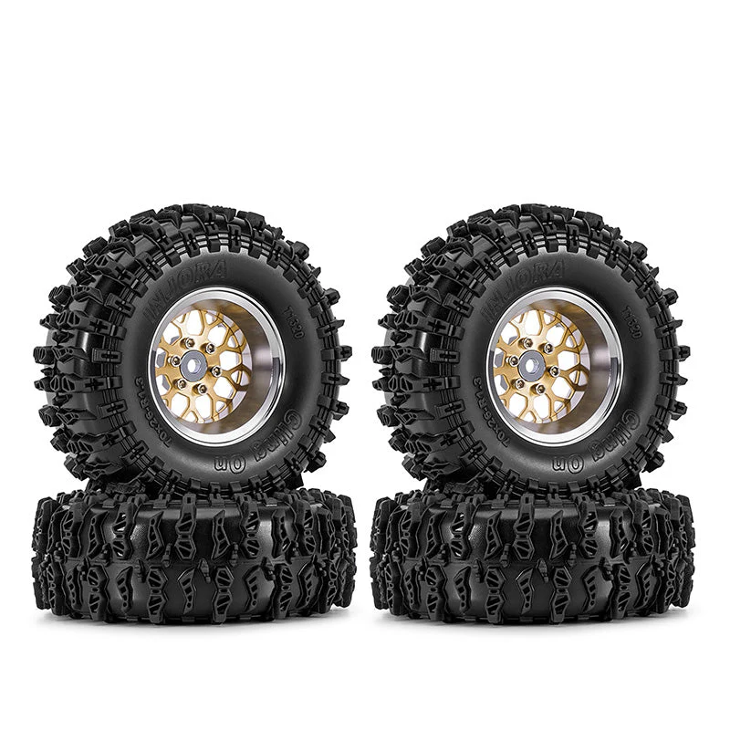 INJYQW-MW1307SR-1320 INJORA 1.3" 70*26mm -4.05mm Offset ModuWheel Set for Micro Crawlers