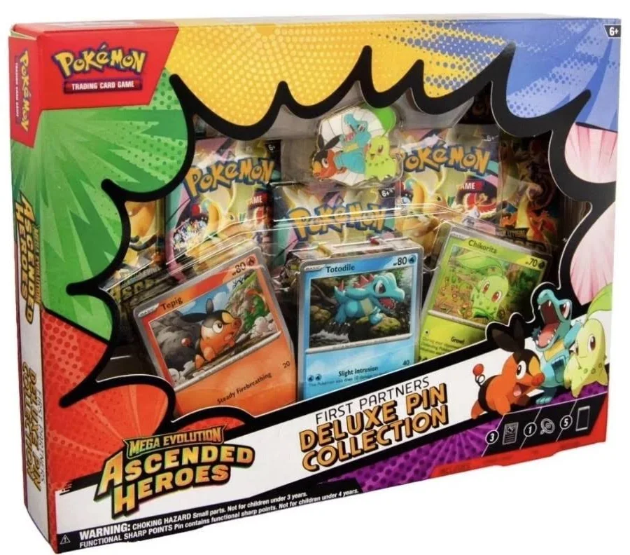 PKU10-10301-108 Mega Evolution Ascended Heroes First Partners Deluxe Pin Collection