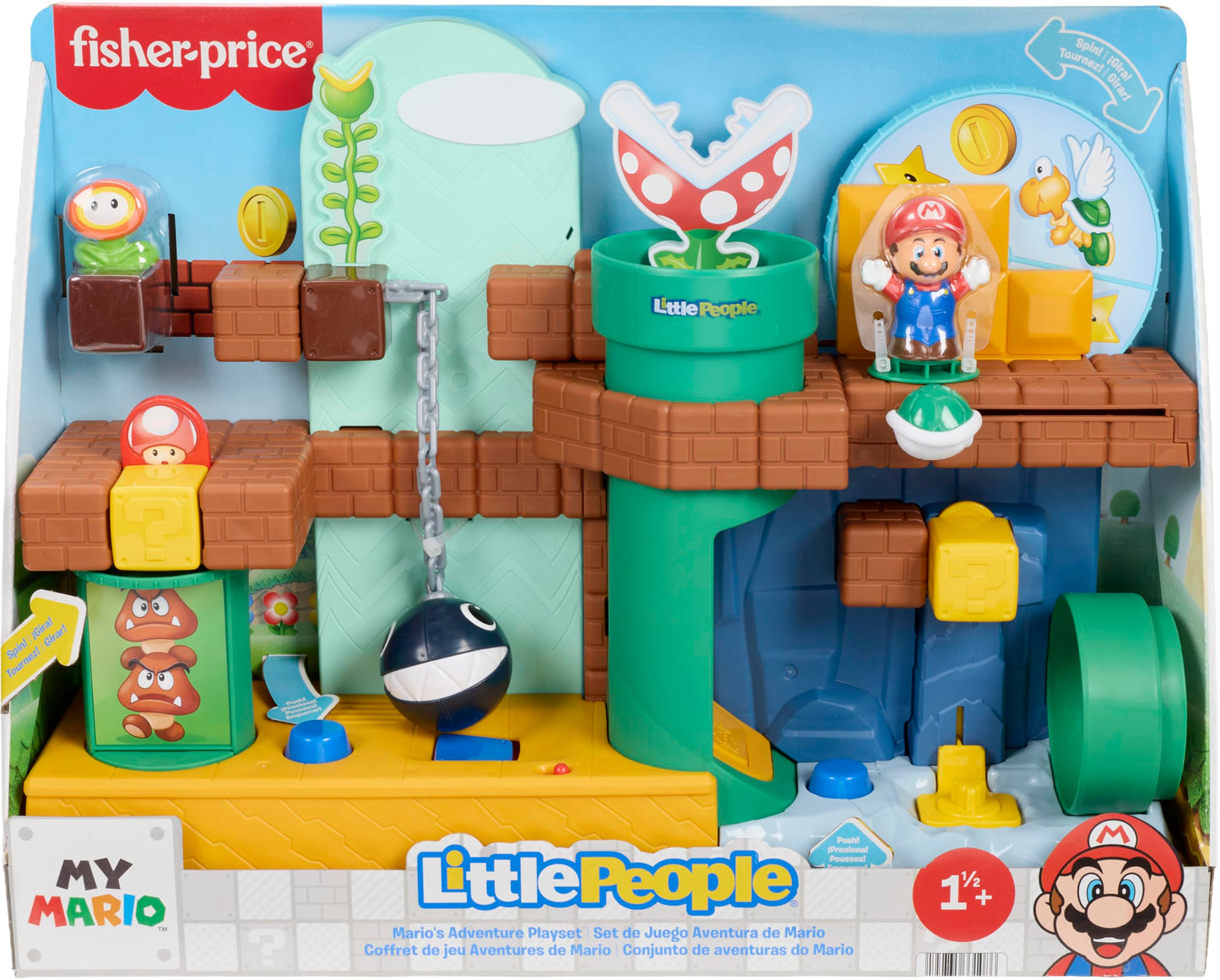 JHG61 Fisher-Price Little People Mario's Adventure Playset
