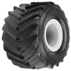 PRO1018715 Demolisher F/R 2.6"/3.5" MT Tires Mounted 12mm Gray Wheels (2)