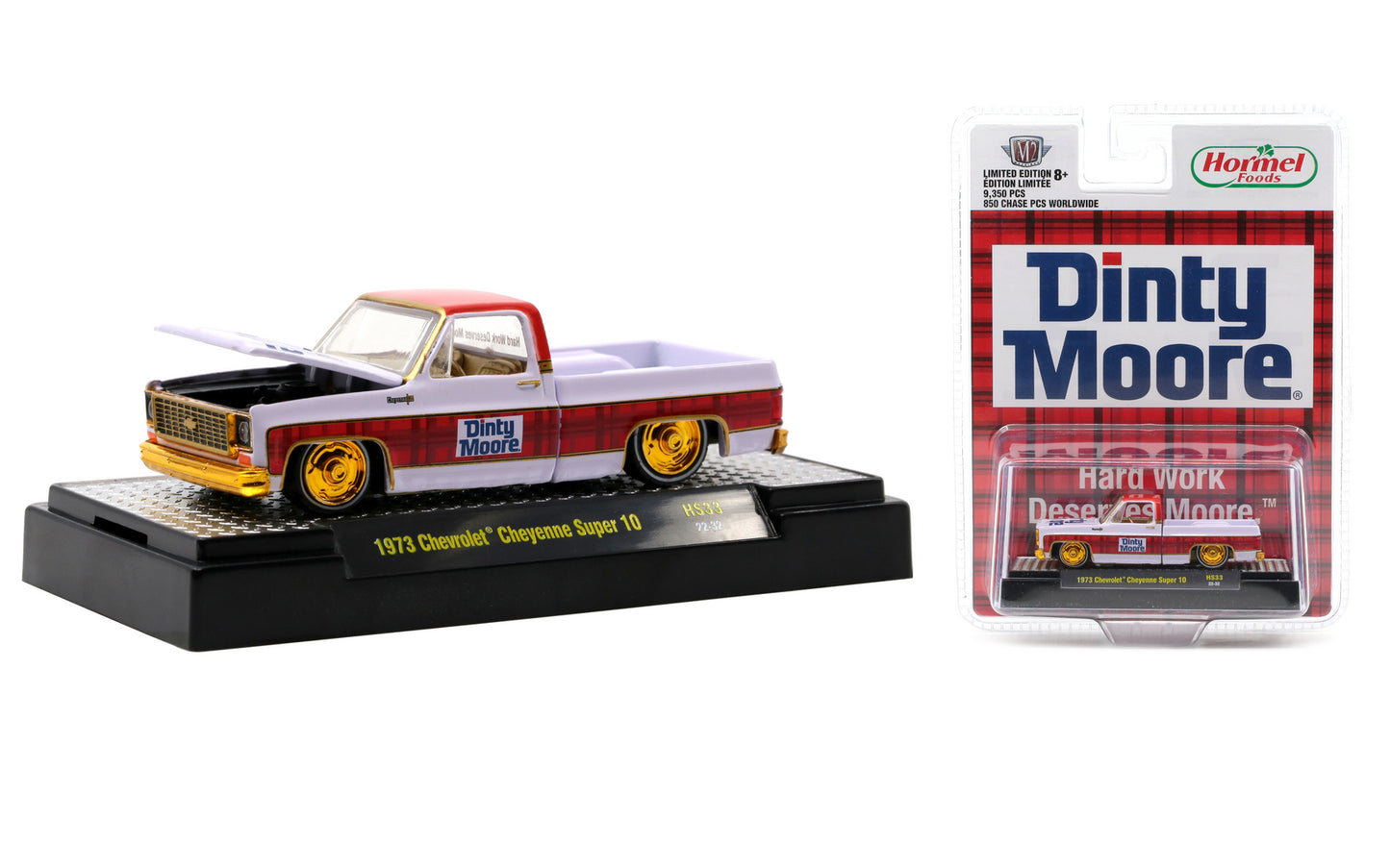 M2Machines 31500-HS33 1:64th Scale 1973 Chevrolet Truck Dinty Moore - CHASE!